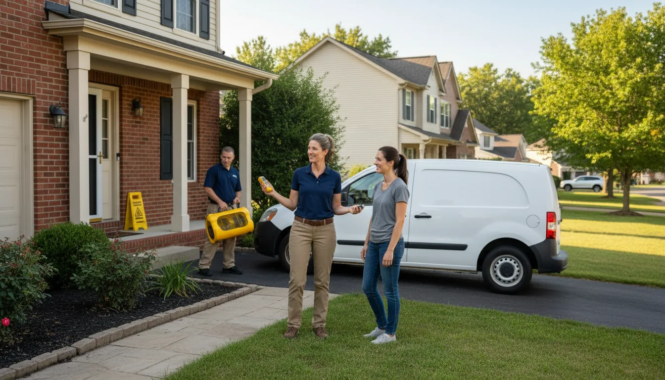 Residential water damage restoration in Wauwatosa, WI